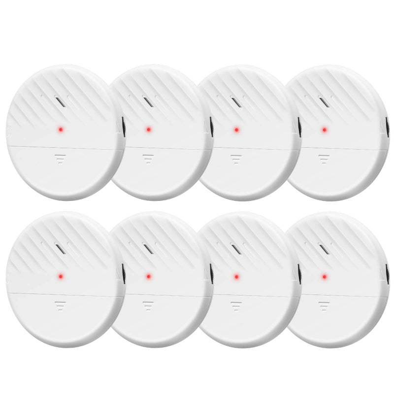 Wsdcam Glass Break Sensor Alarm 125dB Ultra-Slim Wireless Glass Break Detector Window Alarm Vibration Sensor for Home Window and Door Security (8) - Image 1